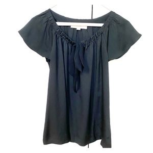 Loft Tie Neck Blouse NWOT